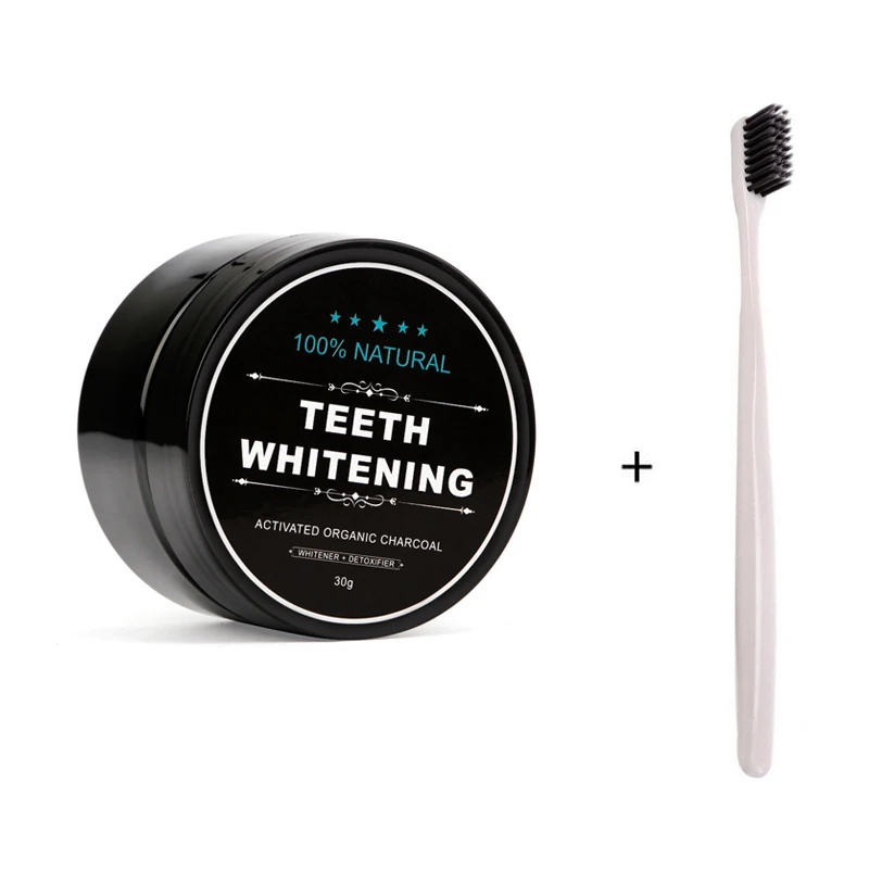 Oral Hygiene Activated Charcoal Powder Teeth Whitening Powder Bamboo Coconut Teeth Whitening Kit with Toothbrush 30g
Oral Hygiene Activated Charcoal Powder Teeth Whitening Powder Bamboo Coconut Teeth Whitening Kit with Toothbrush 30g