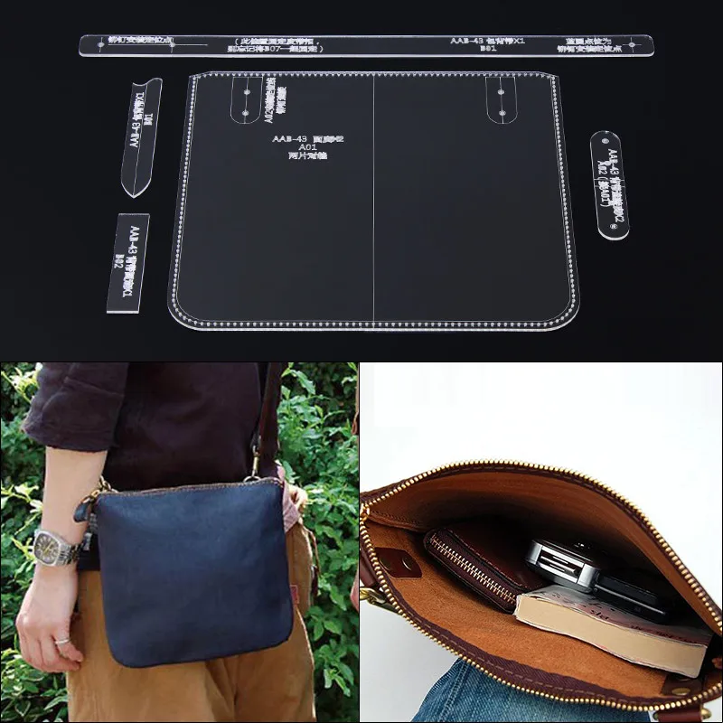 Clear Acrylic Leather Craft Pattern Stencil Template DIY for Handbag Shoulder Bag Making 24*22*2cm
Clear Acrylic Leather Craft Pattern Stencil Template DIY for Handbag Shoulder Bag Making 24*22*2cm