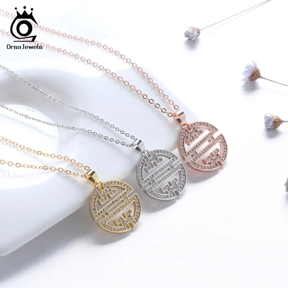 ORSA JEWELS Original Necklace Pendant Hollowed AAA CZ Window Pattern Jewelry Silver Color Gold-color Rose Gold Color Gift ON151
ORSA JEWELS Original Necklace Pendant Hollowed AAA CZ Window Pattern Jewelry Silver Color Gold-color Rose Gold Color Gift ON151