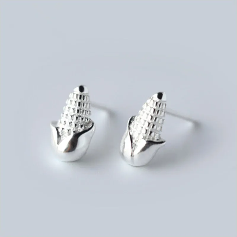NEW Design Corn Cob tiny stud earrings for women made by alloy Cute as party gift wholesale | Украшения и аксессуары