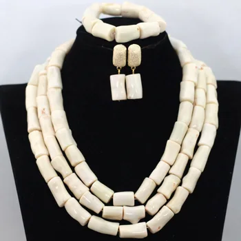 Wholesale Cream White African Wedding Coral Beads Necklace Set Nigerian Chunky Coral Beaded Women Celebration Jewelry Set CG016
Wholesale Cream White African Wedding Coral Beads Necklace Set Nigerian Chunky Coral Beaded Women Celebration Jewelry Set CG016
