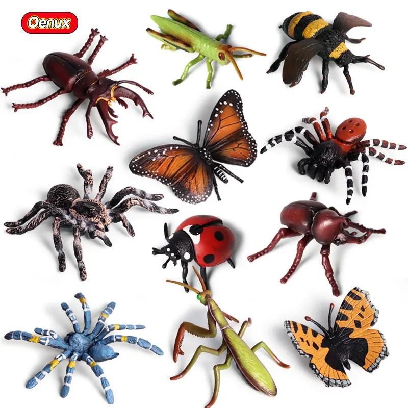 Oenux Classic Insect Animal Simulation Bee Butterfly Spider Model Action Figure Pvc Mini Cute Animals Figurines Toy For Kids
Oenux Classic Insect Animal Simulation Bee Butterfly Spider Model Action Figure Pvc Mini Cute Animals Figurines Toy For Kids