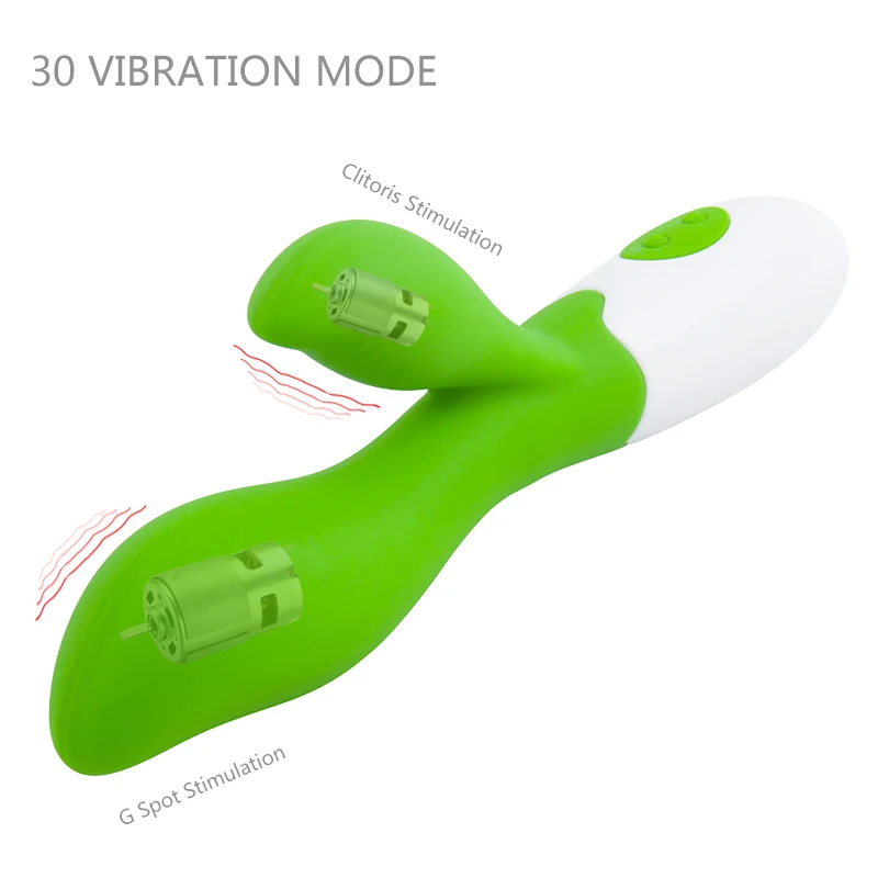 Silicone Dual Motors Dildo Rabbit Vibrator Powerful Waterproof G Spot Clitoris Stimulator Erotic Sex Toys for Woman