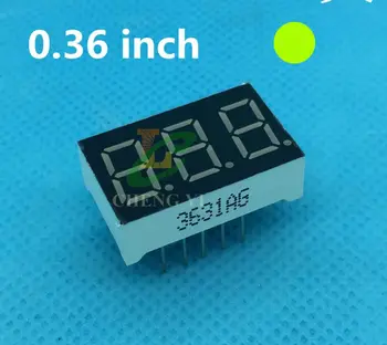 20pcs 0.36" 0.36in Yellow green Digital Tube 0.36in. 3 bit LED Display 7 Segment Common ANODE
20pcs 0.36" 0.36in Yellow green Digital Tube 0.36in. 3 bit LED Display 7 Segment Common ANODE