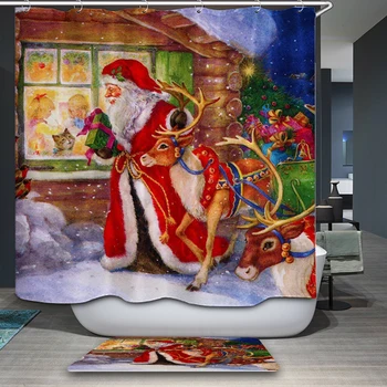 New Shower Curtain American style Festive Christmas Cartoon Pattern Waterproof Bathroom Fabric Home Decorative Shower Curtain
New Shower Curtain American style Festive Christmas Cartoon Pattern Waterproof Bathroom Fabric Home Decorative Shower Curtain