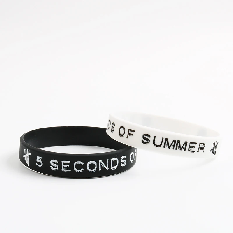 2PCS 5 Seconds Of Summer Band Silicone Wristbands 5SOS Star Silicone Bracelets Bileklik Fashion Style Jerwerly For Gift
2PCS 5 Seconds Of Summer Band Silicone Wristbands 5SOS Star Silicone Bracelets Bileklik Fashion Style Jerwerly For Gift