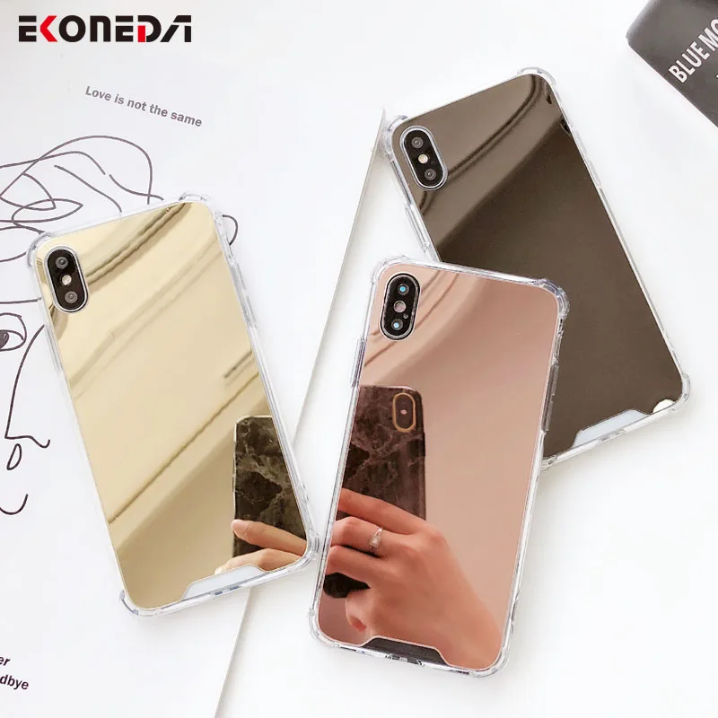 EKONEDA Make Up Mirror Case For iPhone X Cover Anti Knock Full Protective Silicone Case For iPhone 6 6S 7 8 Plus XS Max XR Case
EKONEDA Make Up Mirror Case For iPhone X Cover Anti Knock Full Protective Silicone Case For iPhone 6 6S 7 8 Plus XS Max XR Case