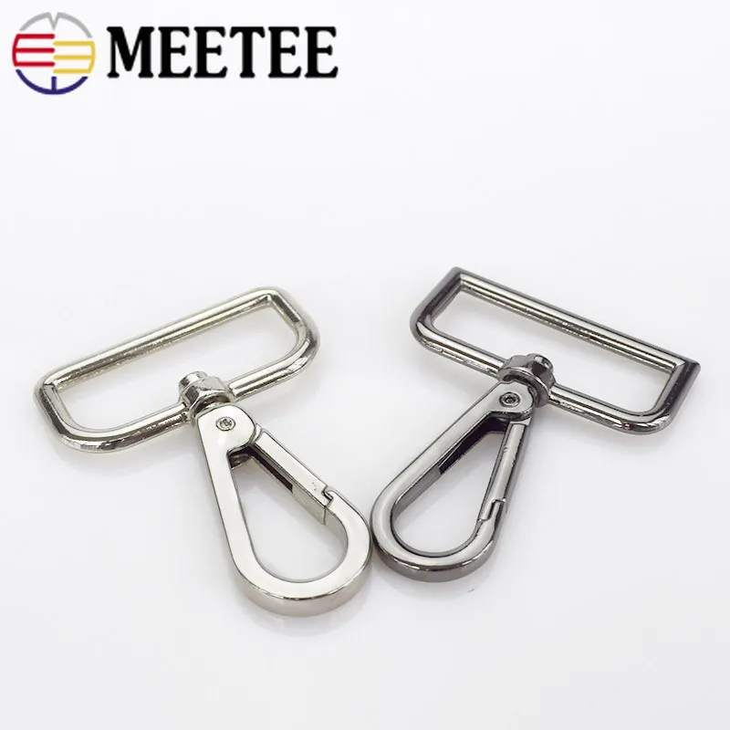 2/10pc Meetee 38mm Bag Belt Strap Metal Swivel Trigger Lobster Clasp Carbines Outdoor Snap Hook Key Chain DIY Handbag Purse Part
2/10pc Meetee 38mm Bag Belt Strap Metal Swivel Trigger Lobster Clasp Carbines Outdoor Snap Hook Key Chain DIY Handbag Purse Part