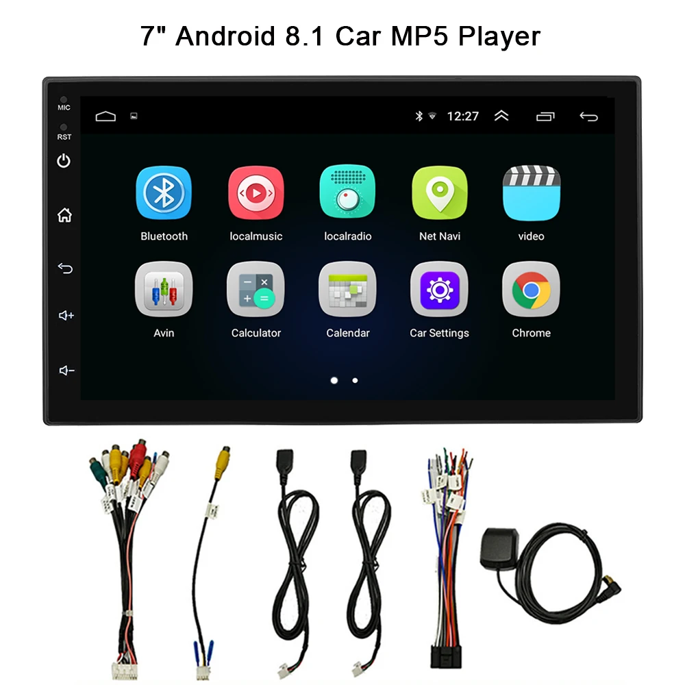 7in Universal Car Radio Android 8.1 Bluetooth Auto Stereo Audio Player FM Radio GPS Navigation WIFI Head Unit Touch Screen
7in Universal Car Radio Android 8.1 Bluetooth Auto Stereo Audio Player FM Radio GPS Navigation WIFI Head Unit Touch Screen