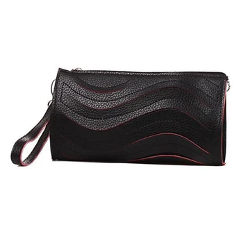 Fashion PU Leather Handbag Wave pattern Clutch Purse Wallet Evening Bag card holder coin tote mulheres saco couro bolsa ombro
Fashion PU Leather Handbag Wave pattern Clutch Purse Wallet Evening Bag card holder coin tote mulheres saco couro bolsa ombro