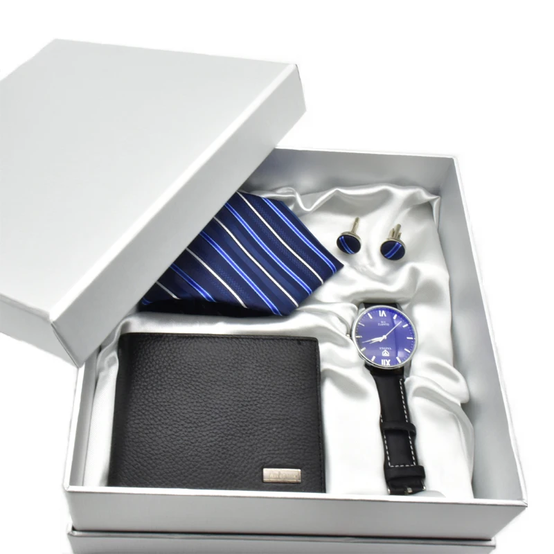 New Fashion Luxury Top Quality Watch gift set with tie and cuff-links men's business watch set birthday gift
New Fashion Luxury Top Quality Watch gift set with tie and cuff-links men's business watch set birthday gift