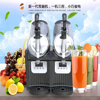 China wholesale commercial double cylinder tank slush snow melting machine