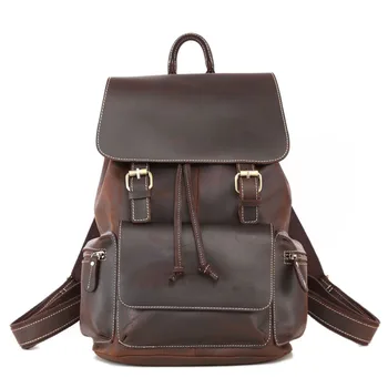 New Crazy Horse Leather Vintage Solid Men And Women Backpack Genuine Leather Leisure Large Capacity Travel Bag
New Crazy Horse Leather Vintage Solid Men And Women Backpack Genuine Leather Leisure Large Capacity Travel Bag
