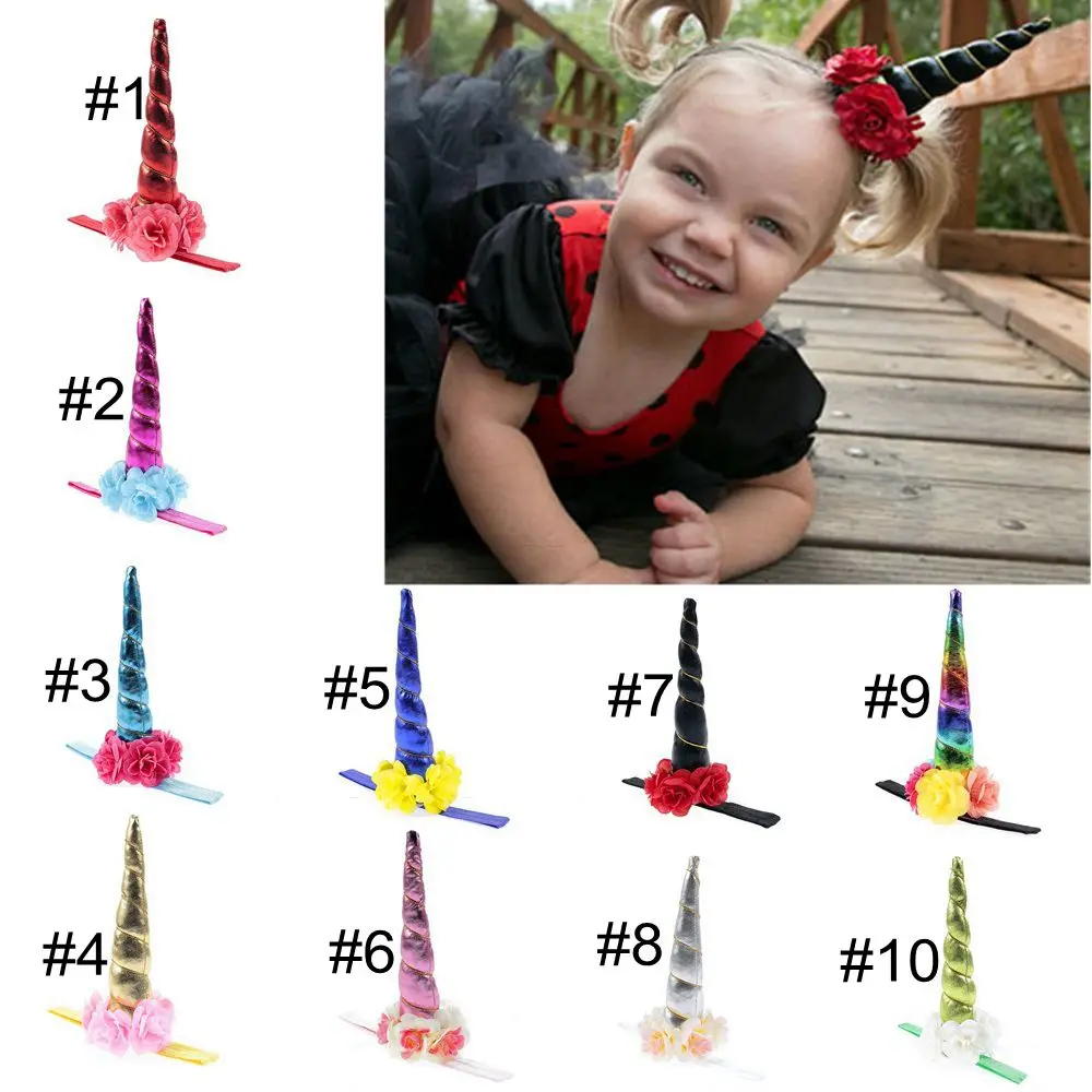 Yundfly New Newborn Glitter Solid Flower Unicorn Horn Headband Baby Girls Hairband
Yundfly New Newborn Glitter Solid Flower Unicorn Horn Headband Baby Girls Hairband