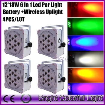 4XLOT Newest DMX512 battery stage light flat wireless 18w 6in1 battery powered super bright led par up light for wedding
4XLOT Newest DMX512 battery stage light flat wireless 18w 6in1 battery powered super bright led par up light for wedding