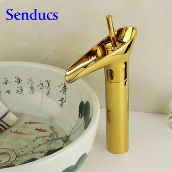 Free shipping Hot Sale gold bathroom waterfall faucet with single lever golden basin sink faucet of chrome bathroom mixer tap
Free shipping Hot Sale gold bathroom waterfall faucet with single lever golden basin sink faucet of chrome bathroom mixer tap
