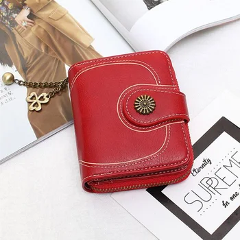Triple Folding Vintage Gift Card Holder Flower Women Wallet Zipper Fashion PU Leather Short Clutch Coin Purse Small Money Bag
Triple Folding Vintage Gift Card Holder Flower Women Wallet Zipper Fashion PU Leather Short Clutch Coin Purse Small Money Bag