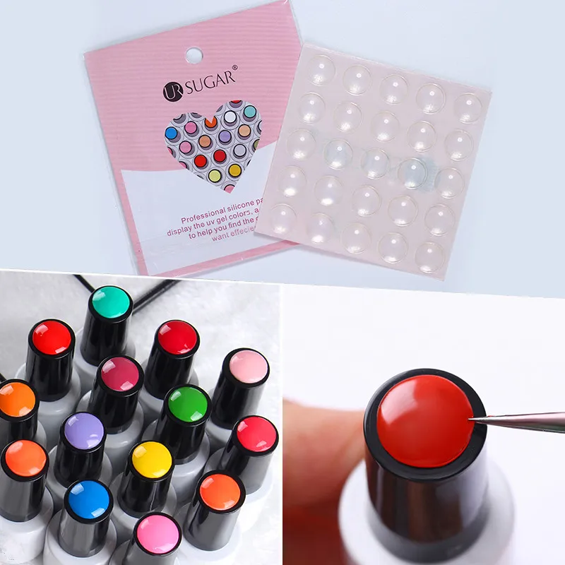 UR SUGAR 25pcs 50pcs Transparent Silicone Adhesive Paster Color Button UV Gel Polish Display Nail Tools Sets Kits
UR SUGAR 25pcs 50pcs Transparent Silicone Adhesive Paster Color Button UV Gel Polish Display Nail Tools Sets Kits