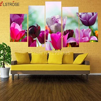 CLSTROSE Rushed Promotion Flower 5 Pieces Paintings For Modern Living Room Home Decoration Wall Modular Pictures Unframed
CLSTROSE Rushed Promotion Flower 5 Pieces Paintings For Modern Living Room Home Decoration Wall Modular Pictures Unframed