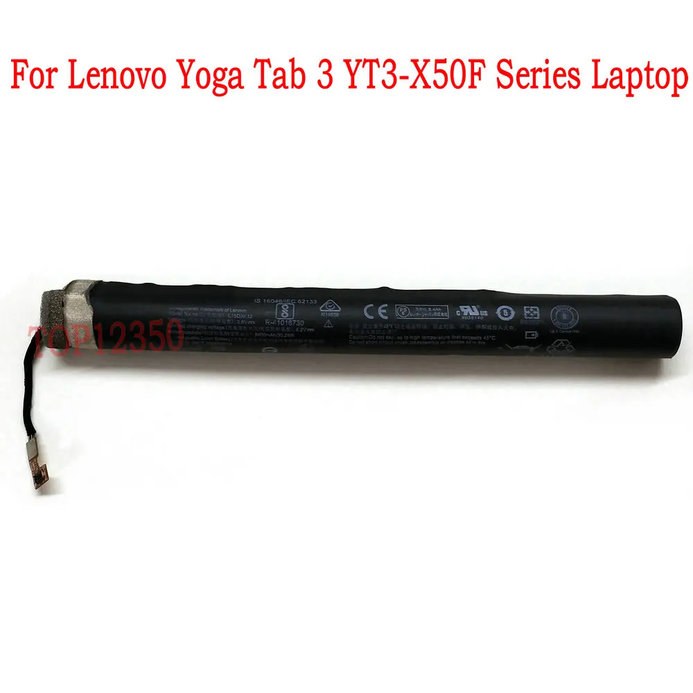 Original 8400mAh L15D3K32 battery for Lenovo Yoga Tab 3 YT3-X50F YT3-X50M Tablet battery
Original 8400mAh L15D3K32 battery for Lenovo Yoga Tab 3 YT3-X50F YT3-X50M Tablet battery