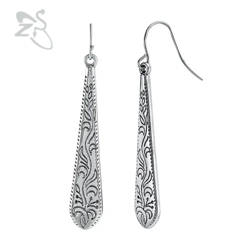 ZS Dangle Earrings for Women Vintage Gold Silver Color Hanging Earrings Long Drop Earrings Brinco Jewelry boucle d'oreille femme
ZS Dangle Earrings for Women Vintage Gold Silver Color Hanging Earrings Long Drop Earrings Brinco Jewelry boucle d'oreille femme