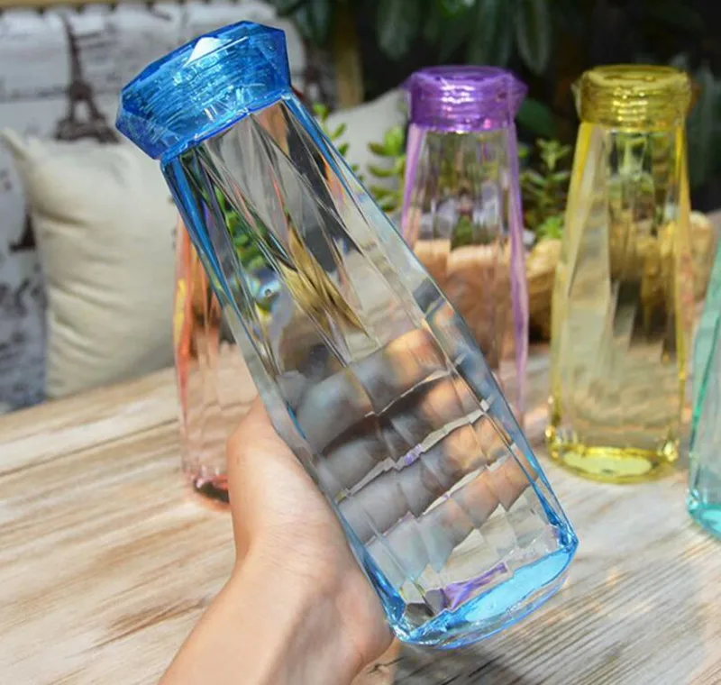 620ML Creative Sport Drinking Garrafas My Summer Water Bottle Diamond Bottle Plastic Botella De Agua
620ML Creative Sport Drinking Garrafas My Summer Water Bottle Diamond Bottle Plastic Botella De Agua