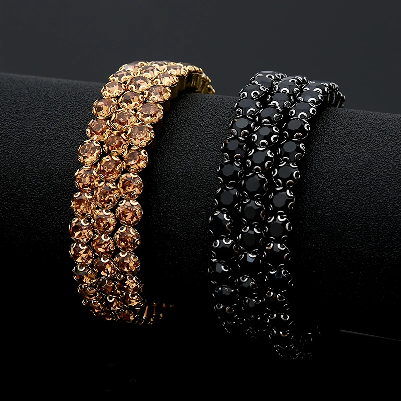 Guvivi Crystal Rhinestone Bracelet Bangles for Women Adjustable Wide Cuff Bangles Wedding Jewelry Gifts 2019 Wholesale Guvivi Crystal Rhinestone Bracelet Bangles for Women Adjustable Wide Cuff Bangles Wedding Jewelry Gifts 2019 Wholesale