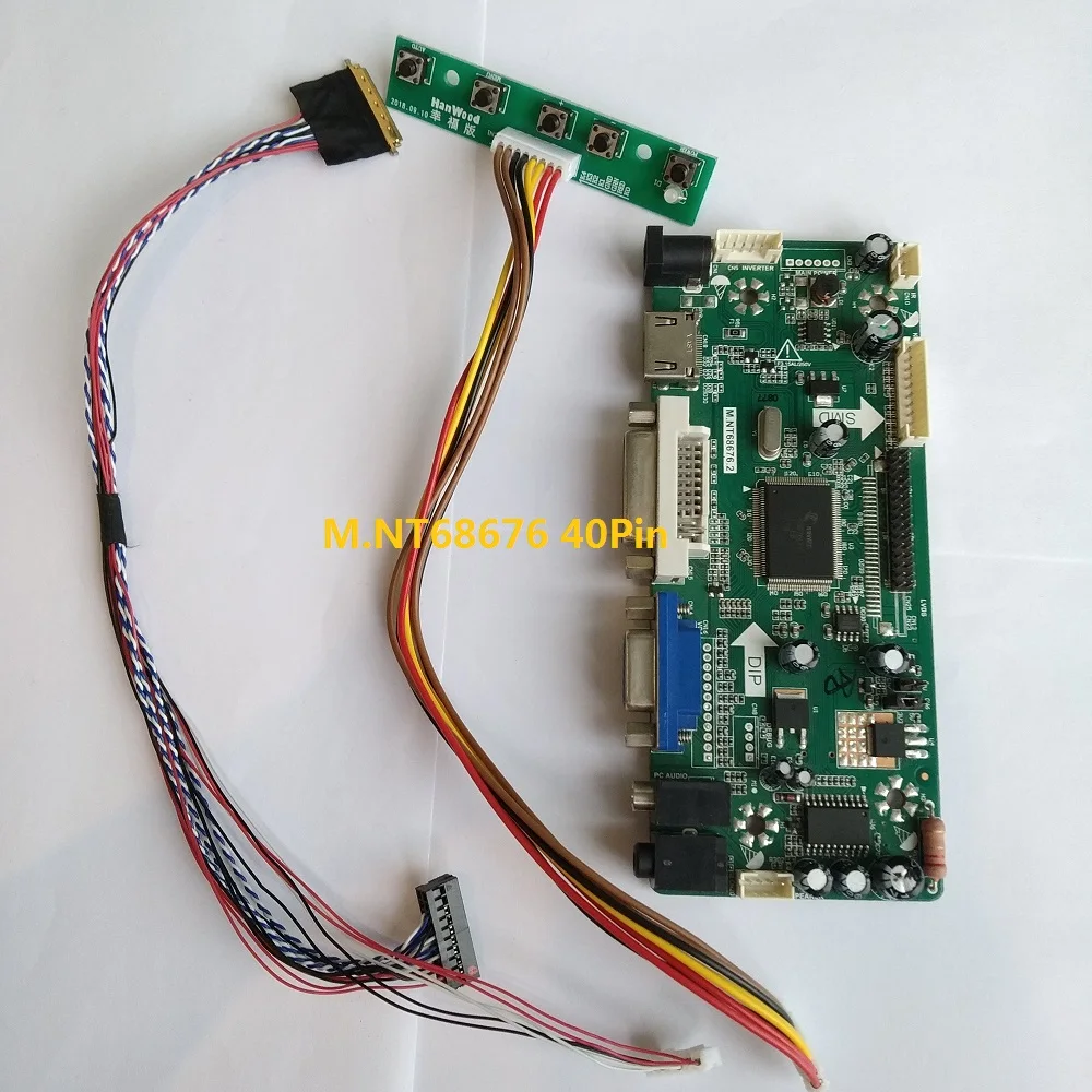 Kit for B156XW02/LTN156AT02 Controller board DVI HDMI 1366X768 Screen Panel LED DIY Display LCD VGA M.NT68676 40pin 15.6
Kit for B156XW02/LTN156AT02 Controller board DVI HDMI 1366X768 Screen Panel LED DIY Display LCD VGA M.NT68676 40pin 15.6