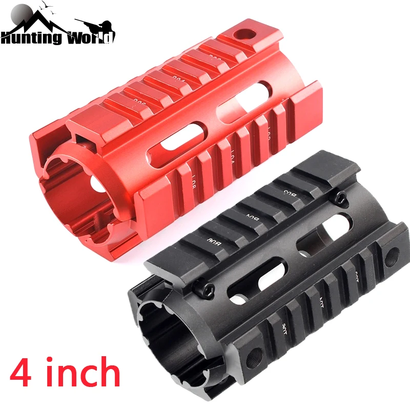 Tactical Aluminu 4 inch Two Piece Free Float Drop In Quad Rail Handguard Mount for Hunting Airsfot AR15 M4 M16 Rifle Red Black
Tactical Aluminu 4 inch Two Piece Free Float Drop In Quad Rail Handguard Mount for Hunting Airsfot AR15 M4 M16 Rifle Red Black