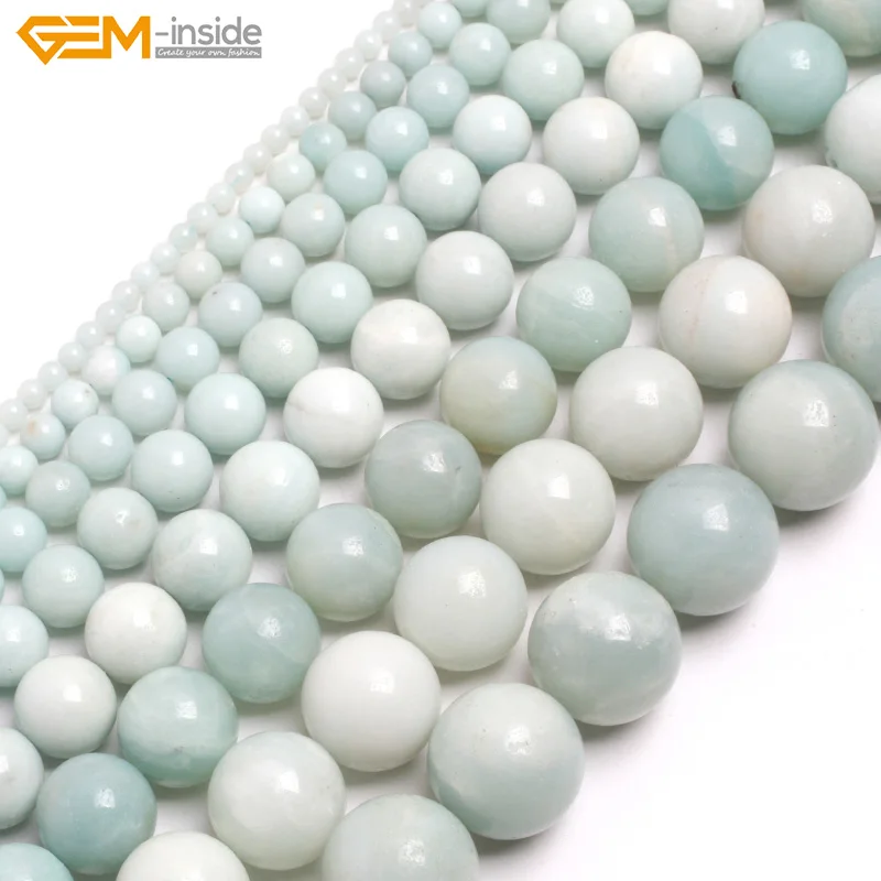 Gem-inside 2-20mm Natural Stone Beads Blue Amazonite Beads For Jewelry Making Beads 15'' DIY Beads For Women Gift Trinket
Gem-inside 2-20mm Natural Stone Beads Blue Amazonite Beads For Jewelry Making Beads 15'' DIY Beads For Women Gift Trinket
