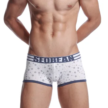 

Man Cotton Underwear Men Boxers Trunks Low Waist Boxershorts Gay Penis Pouch cueca masculina ropa de hombre boxer de marca