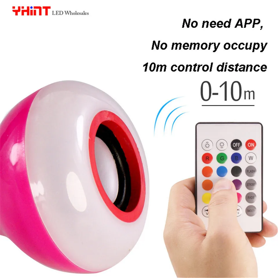 inteligente E27 smart RGB bluetooth bulb LED music lamp Audio music playing lampada bluetooth speaker with remote control
inteligente E27 smart RGB bluetooth bulb LED music lamp Audio music playing lampada bluetooth speaker with remote control