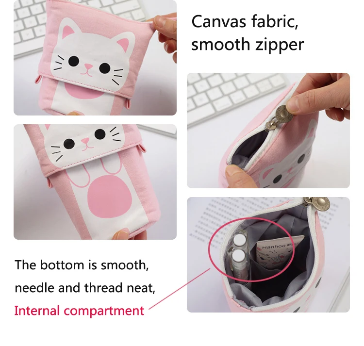 Little Animal Stand-Up Pencil Case