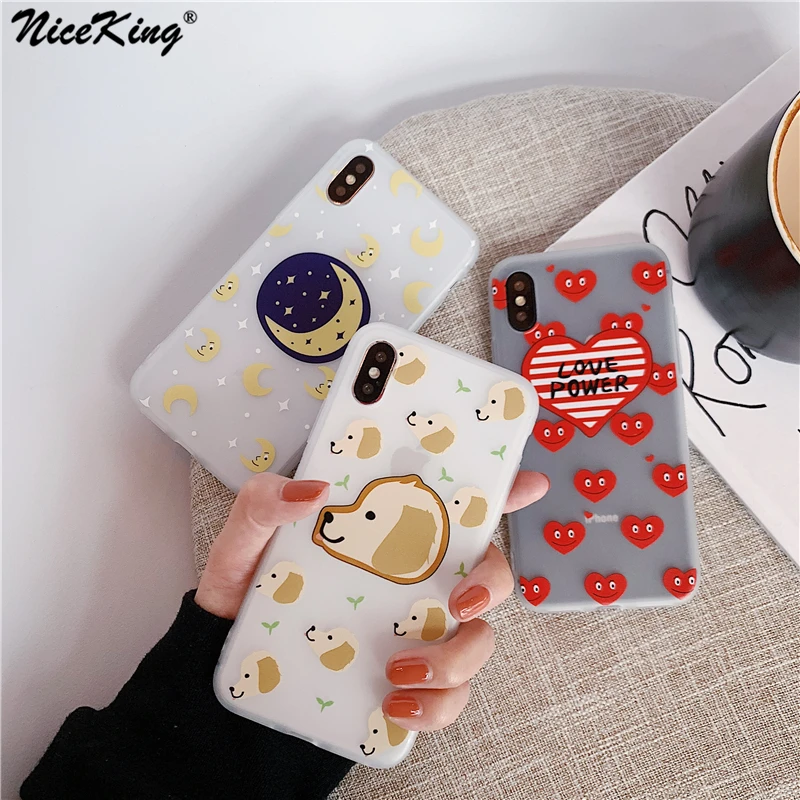 Niceking Love Moon Phone Case For iPhone 6 6S 7 8 Plus Case Cartoon Dog Soft Matte TPU Back Cover Case For iPhone X XS MAX XR
Niceking Love Moon Phone Case For iPhone 6 6S 7 8 Plus Case Cartoon Dog Soft Matte TPU Back Cover Case For iPhone X XS MAX XR
