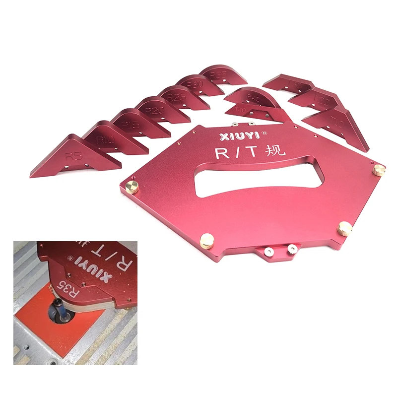 Router Table Corner Jig Radius Chamfer Profile Template Kits Aluminium Alloy for Woodworking Trimming Tool Set Wood Working DIY
Router Table Corner Jig Radius Chamfer Profile Template Kits Aluminium Alloy for Woodworking Trimming Tool Set Wood Working DIY