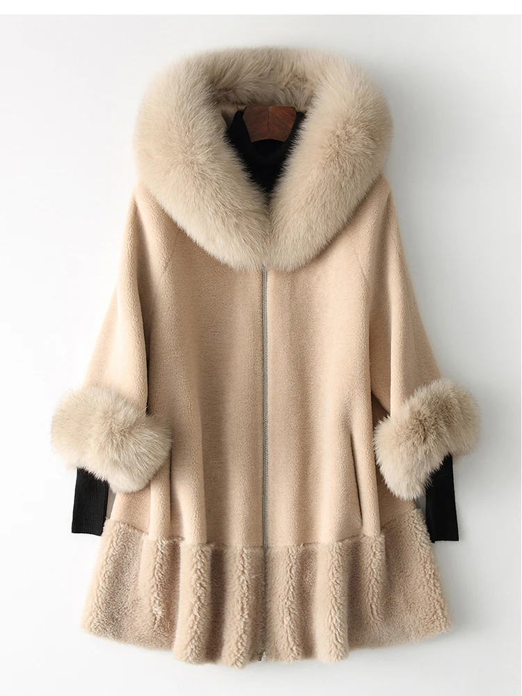 parka real sheep fur coat winter women hooded with geniune fox fur jacket sheep shearing 7 sleeves abrigo mujer female clothes
parka real sheep fur coat winter women hooded with geniune fox fur jacket sheep shearing 7 sleeves abrigo mujer female clothes