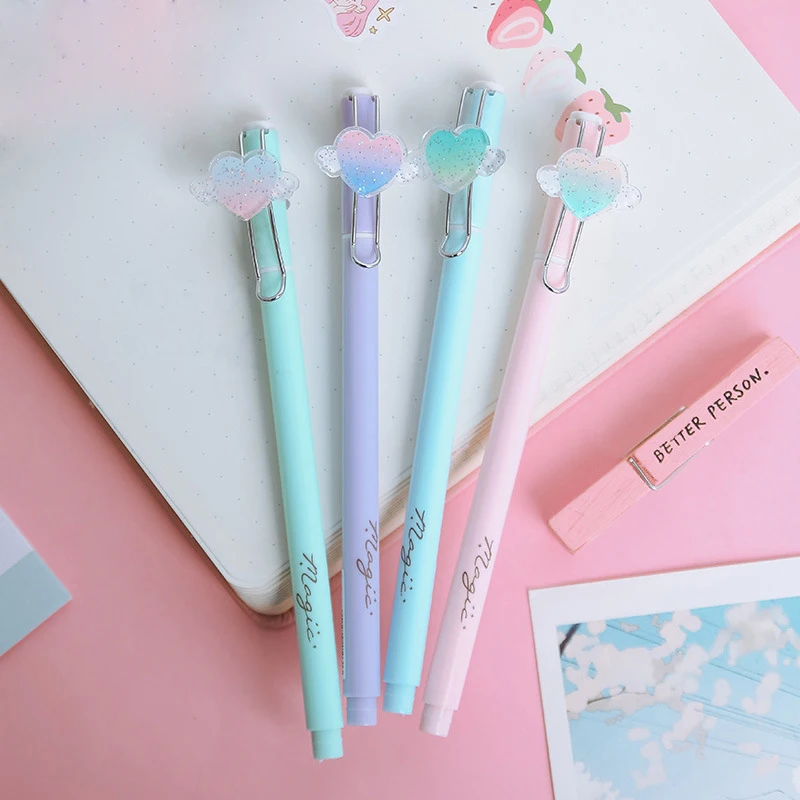 2X Angel Wing Hearts Gel Pen Rollerball Pen Writing Signing Pen School Office Supply Kids Student Stationery Black Ink 0.5mm
2X Angel Wing Hearts Gel Pen Rollerball Pen Writing Signing Pen School Office Supply Kids Student Stationery Black Ink 0.5mm