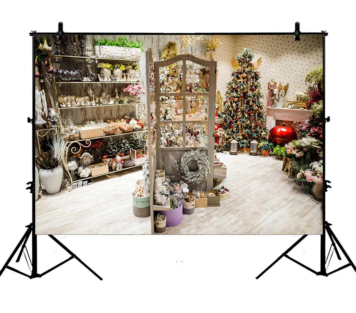 5x7ft Christmas Store Shelf Trees Latern Lights Gifts Flowers Polyester Photo Background Portrait Backdrop
5x7ft Christmas Store Shelf Trees Latern Lights Gifts Flowers Polyester Photo Background Portrait Backdrop