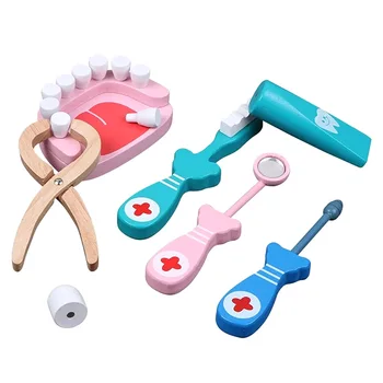 Wooden Pretend Play Doctor Toys 6pcs/set Dentist Medicine Box Toys Nurse Injection Medical Kit Role Play Classic Education Toys
Wooden Pretend Play Doctor Toys 6pcs/set Dentist Medicine Box Toys Nurse Injection Medical Kit Role Play Classic Education Toys