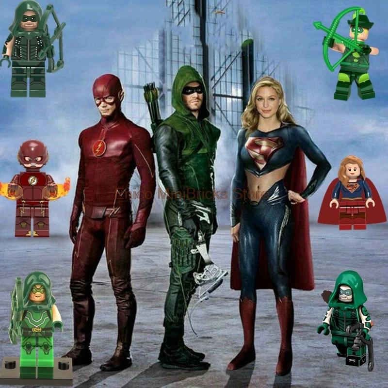 Arrow DC Movie Super Heroes Arrow Huntress Deathstroke Supergirl The Flash Aciton Figures Building Blocks Toys For Children
Arrow DC Movie Super Heroes Arrow Huntress Deathstroke Supergirl The Flash Aciton Figures Building Blocks Toys For Children