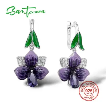 SANTUZZA Silver Earrings For Women 925 Sterling Silver Dangle Earrings Long Silver 925 Cubic Zirconia brincos Jewelry Enamel
SANTUZZA Silver Earrings For Women 925 Sterling Silver Dangle Earrings Long Silver 925 Cubic Zirconia brincos Jewelry Enamel