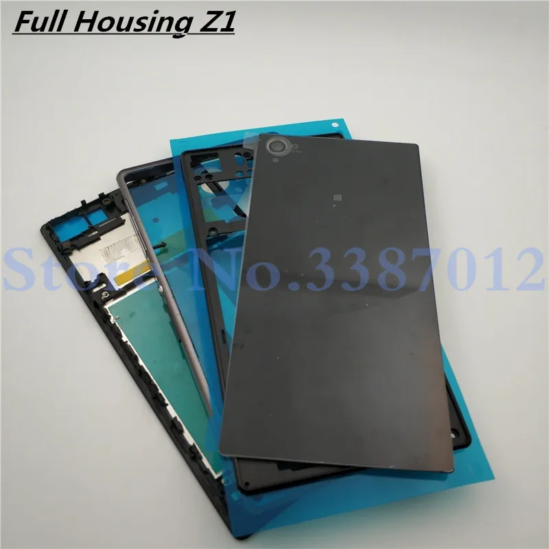 Original Front Middle Frame Port Plug Cover Back Glass Battery Cover For Sony Xperia Z1 L39H C6902 C6903 Full Housing
Original Front Middle Frame Port Plug Cover Back Glass Battery Cover For Sony Xperia Z1 L39H C6902 C6903 Full Housing