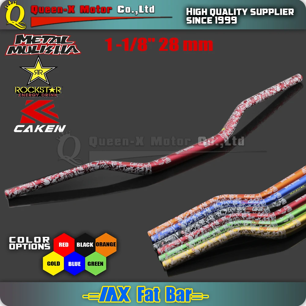 Motorcycle Motocross Dirt Bike 1 1/8" 28mm Handlebars Handle Tubes Fat Bars For CR85 125150 CRF230 250 450 CRF250R/X CRF450R/X
Motorcycle Motocross Dirt Bike 1 1/8" 28mm Handlebars Handle Tubes Fat Bars For CR85 125150 CRF230 250 450 CRF250R/X CRF450R/X