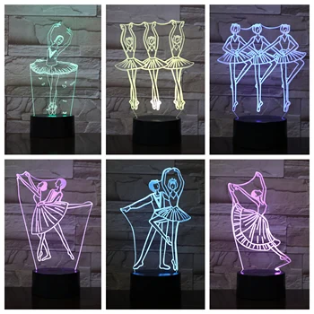 3d Led Lamp Ballet Figure Bedside Multicolor Rgb Decorative Light Girl Childrens Kids Gift Balletto Usb 3d Led Night Light Table
3d Led Lamp Ballet Figure Bedside Multicolor Rgb Decorative Light Girl Childrens Kids Gift Balletto Usb 3d Led Night Light Table