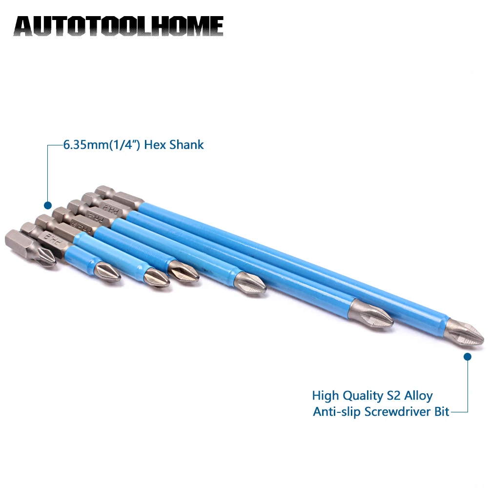 uxcell a15072700ux0583 6.5mm PH2 Phillips Driver Bits Magnetic Hex Shank Screwdriver 10 Pcs Pack of 10 uxcell a15072700ux0583 6.5mm PH2 Phillips Driver Bits Magnetic Hex Shank Screwdriver 10 Pcs Pack of 10