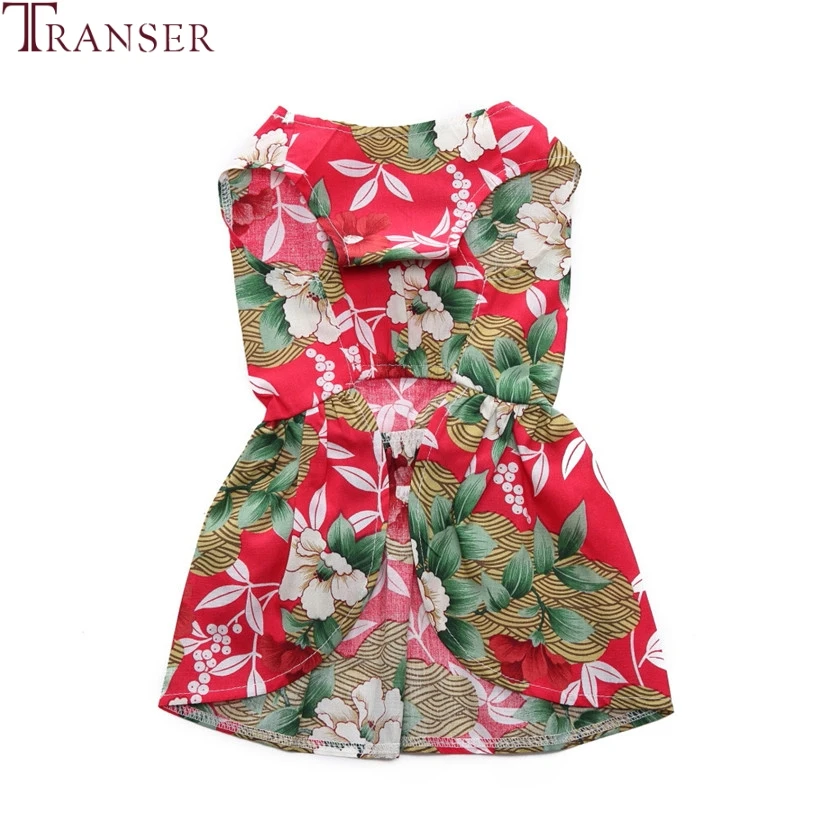 Transer Summer Pet Dog Clothes Flowers Print Sleeveless Red Dog Party Dress Pet Dress With Ribbon Bow 80418
Transer Summer Pet Dog Clothes Flowers Print Sleeveless Red Dog Party Dress Pet Dress With Ribbon Bow 80418