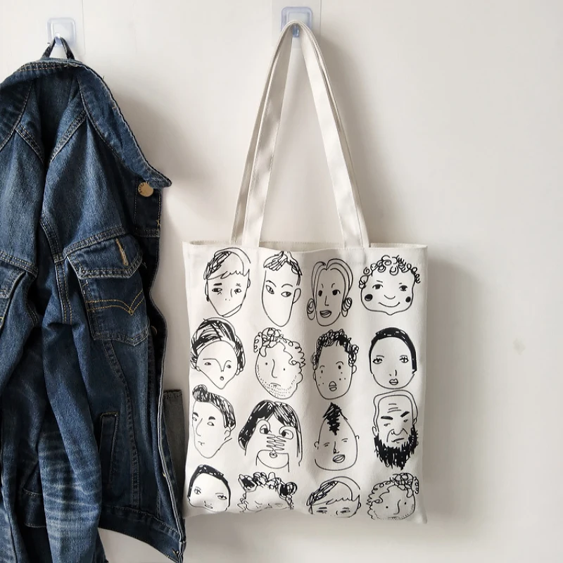 Youda Original Illustration Canvas Bag Literature Fresh Handbag Student Shoulder Bags Cute Lady Large Capacity Shopping Tote
Youda Original Illustration Canvas Bag Literature Fresh Handbag Student Shoulder Bags Cute Lady Large Capacity Shopping Tote