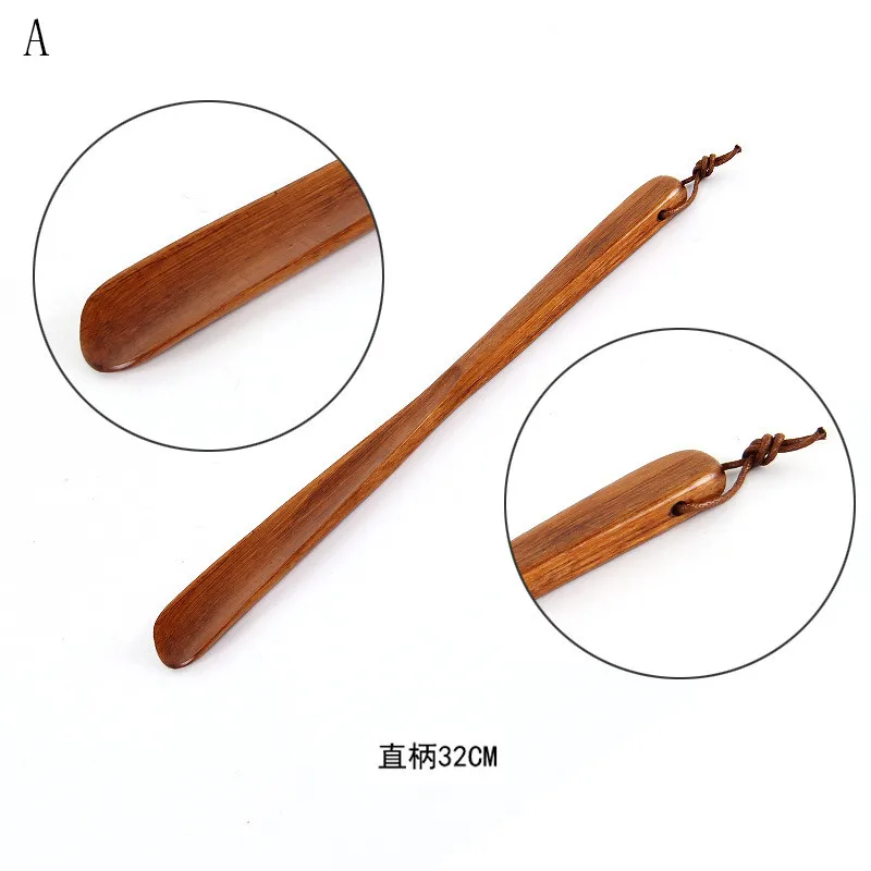 Flexible Long Handle Shoehorn Shoe Horn AID Stick  Wooden 55cm