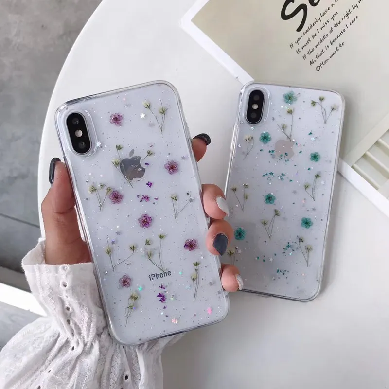 Real Flowers Dried Flowers Handmade Pressed Soft TPU Cover For iPhone X 6 6S 7 8 plus Phone Case For iphone XR XS Max Cover Capa
Real Flowers Dried Flowers Handmade Pressed Soft TPU Cover For iPhone X 6 6S 7 8 plus Phone Case For iphone XR XS Max Cover Capa