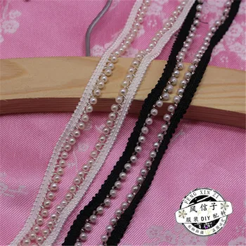 8mm wide white little pearl nail bead lace diy lace dress collar strap decorative accessories
8mm wide white little pearl nail bead lace diy lace dress collar strap decorative accessories
